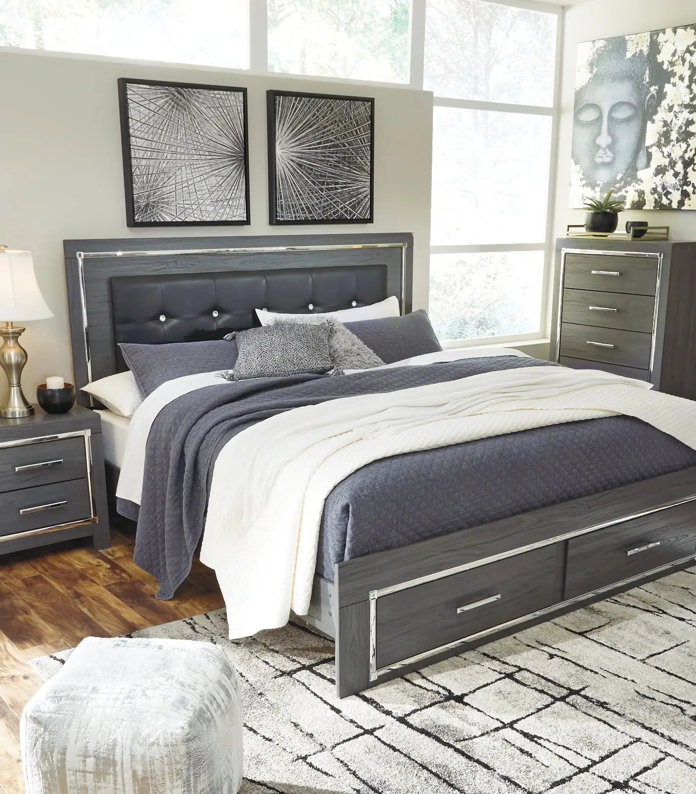 Lodanna Panel Bed With 2 Storage Drawers at Lee Furniture, NC
