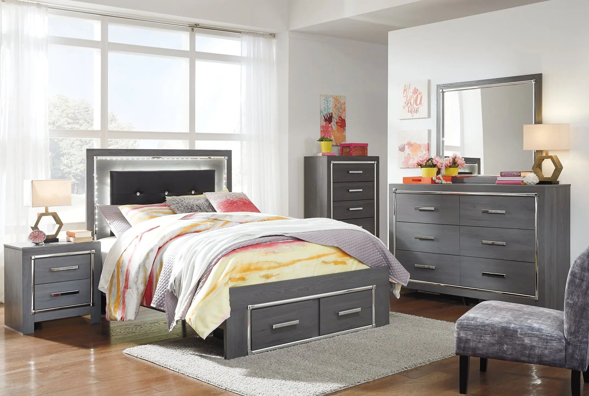 Lodanna Panel Bed With 2 Storage Drawers at Lee Furniture, NC