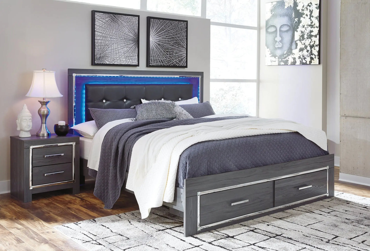 Lodanna Panel Bed With 2 Storage Drawers at Lee Furniture, NC