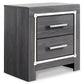 Lodanna Queen Panel Bed with 2 Storage Drawers with Mirrored Dresser, Chest and 2 Nightstands at Lee Furniture, NC