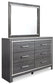 Lodanna Queen Panel Bed with 2 Storage Drawers with Mirrored Dresser, Chest and Nightstand at Lee Furniture, NC