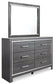 Lodanna Queen Panel Bed with 2 Storage Drawers with Mirrored Dresser and Chest at Lee Furniture, NC