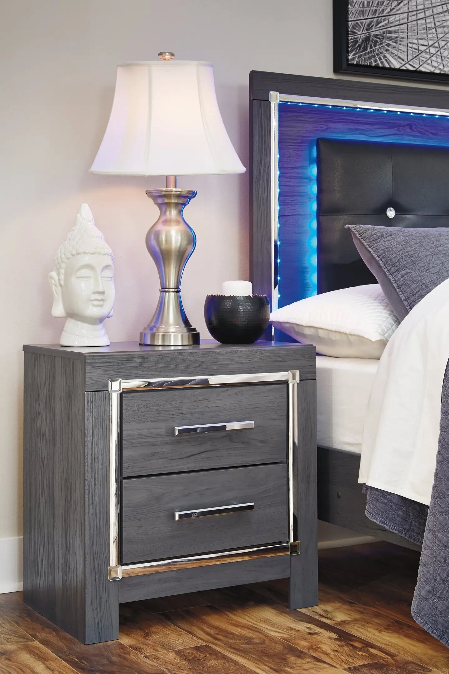 Lodanna Two Drawer Night Stand at Lee Furniture, NC
