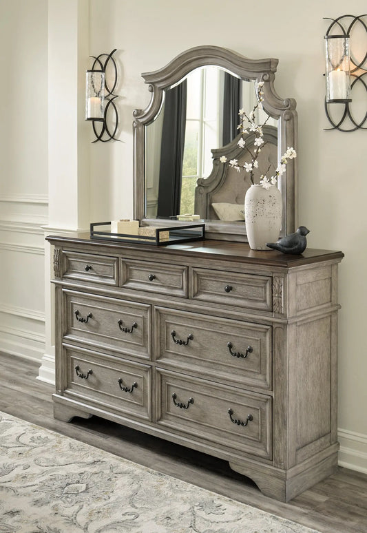 Lodenbay Dresser and Mirror at Lee Furniture, NC