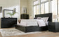 Londer California King Panel Bed with Mirrored Dresser, Chest and 2 Nightstands at Lee Furniture, NC