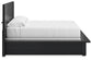 Londer King Panel Bed with Mirrored Dresser and Chest at Lee Furniture, NC
