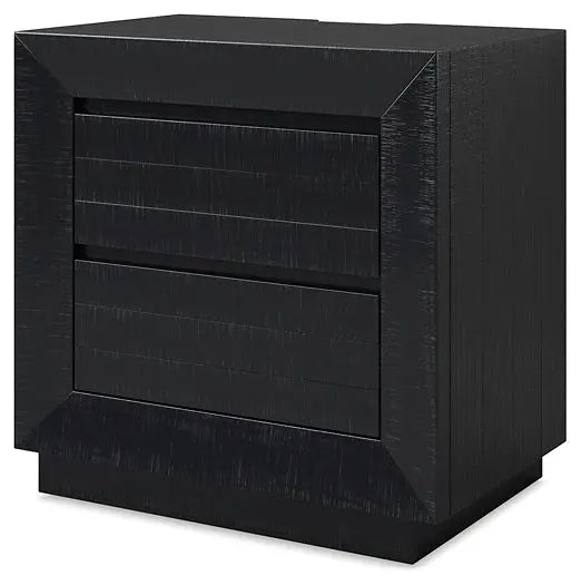 Londer King Panel Bed with Mirrored Dresser and Nightstand at Lee Furniture, NC
