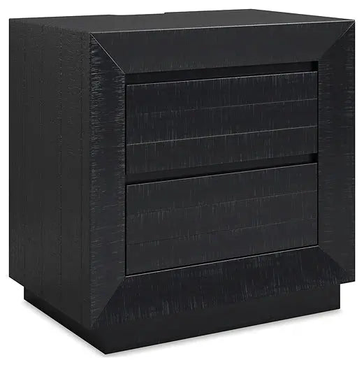 Londer King Panel Bed with Mirrored Dresser and Nightstand at Lee Furniture, NC