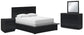 Londer Queen Panel Bed with Mirrored Dresser and Nightstand at Lee Furniture, NC