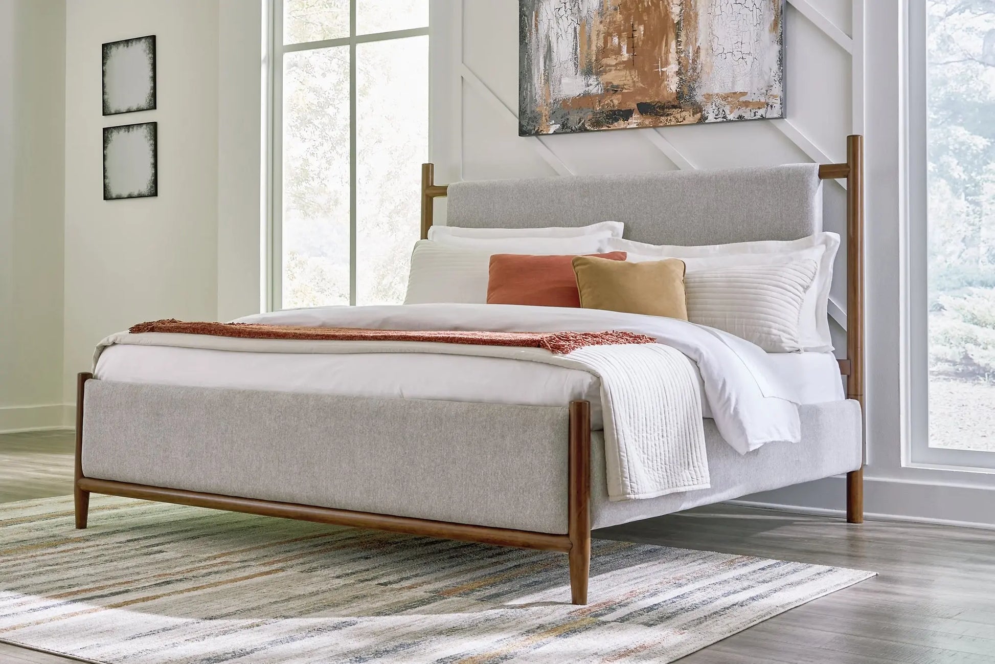 Lyncott Upholstered Panel Bed at Lee Furniture, NC