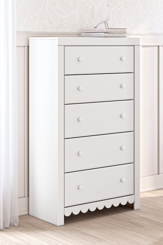 Mollviney Five Drawer Chest at Lee Furniture, NC