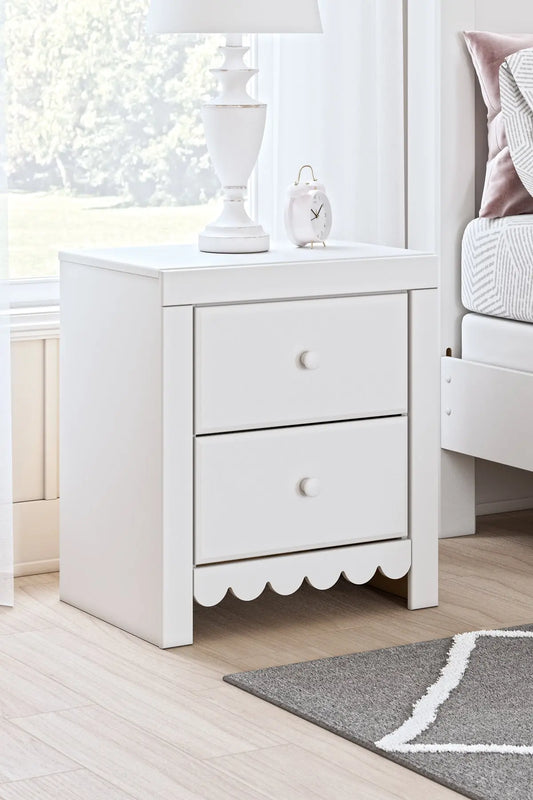 Mollviney Two Drawer Night Stand at Lee Furniture, NC