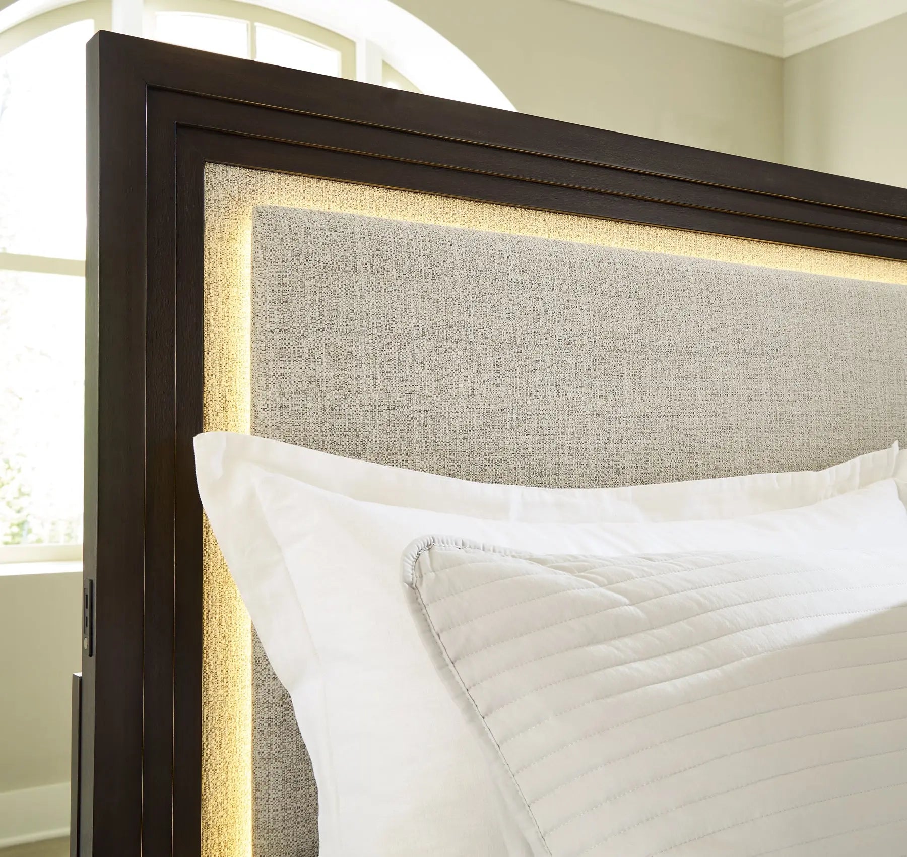 Neymorton California King Upholstered Panel Bed at Lee Furniture, NC