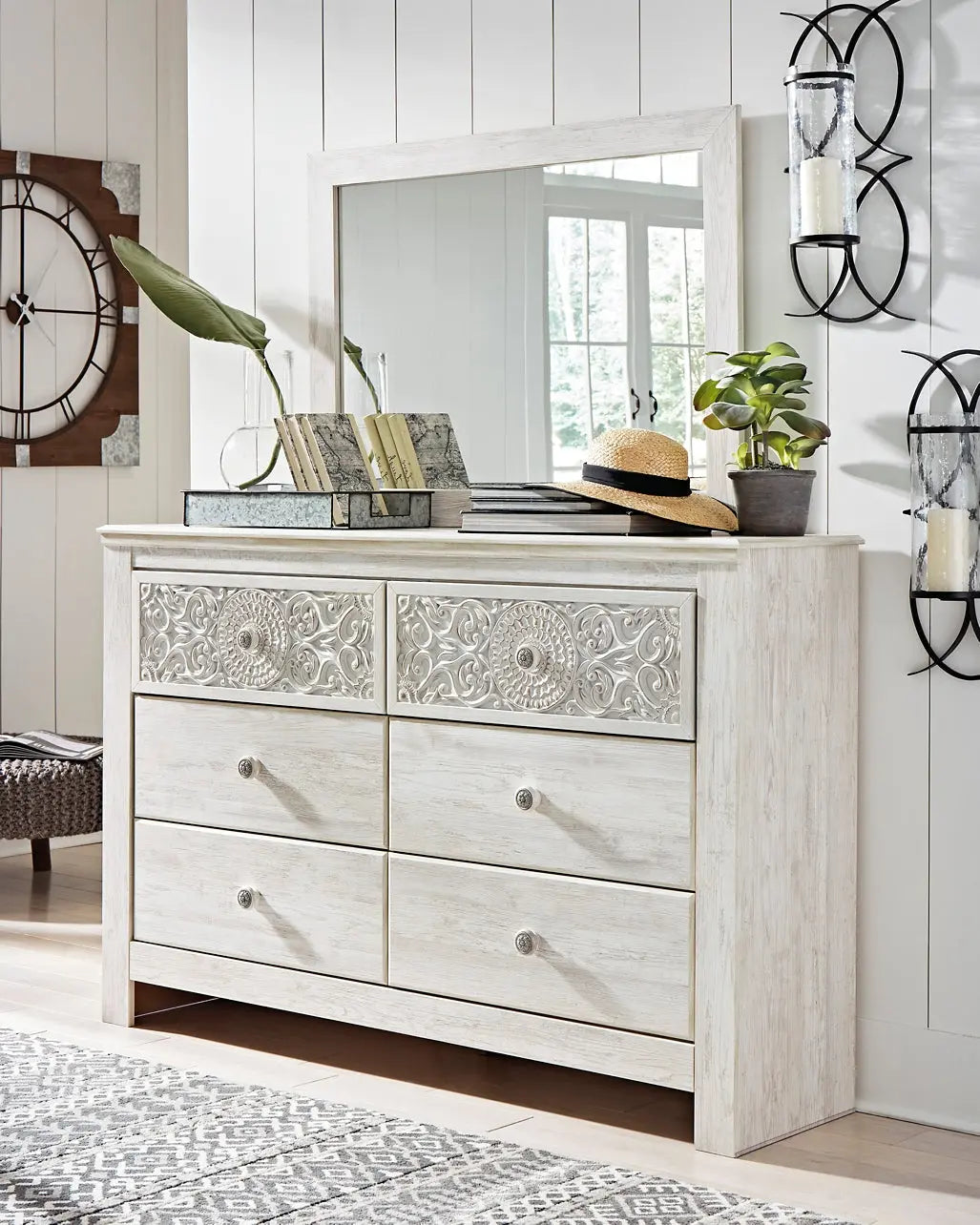 Paxberry Dresser and Mirror at Lee Furniture, NC