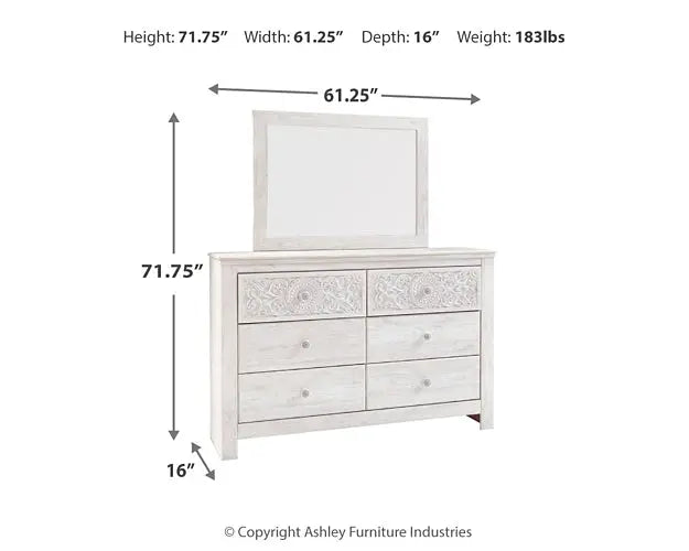Paxberry Dresser and Mirror at Lee Furniture, NC
