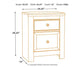 Paxberry Two Drawer Night Stand at Lee Furniture, NC