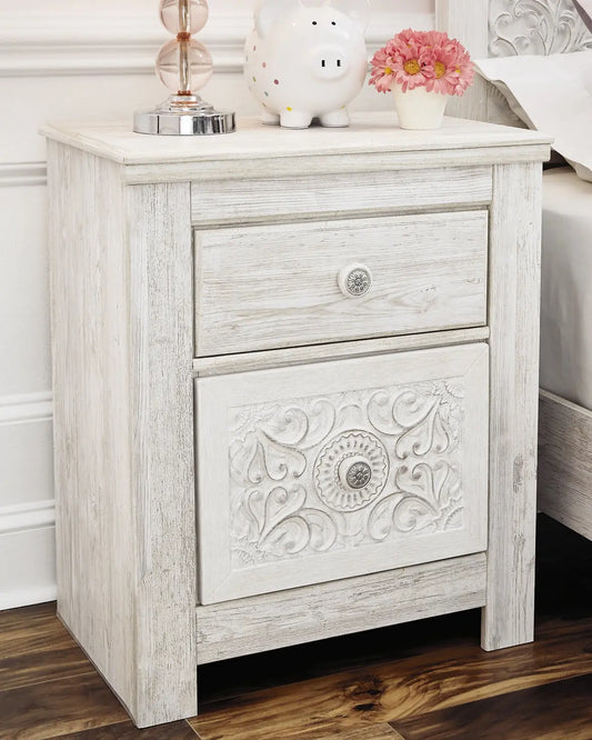 Paxberry Two Drawer Night Stand at Lee Furniture, NC