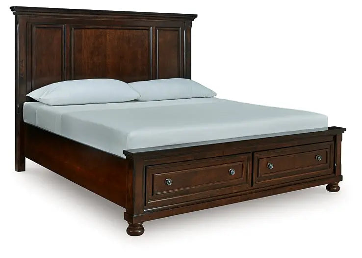 Porter California King Panel Storage Bed at Lee Furniture, NC