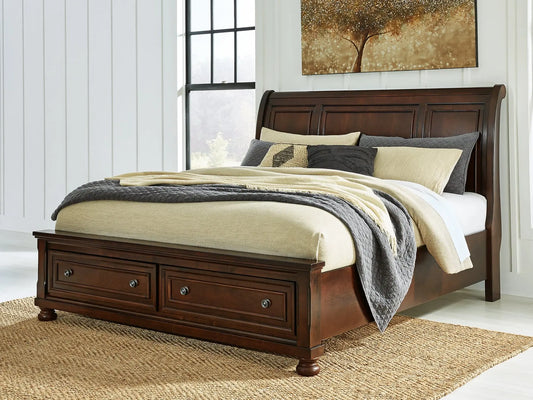 Porter California King Sleigh Storage Bed at Lee Furniture, NC