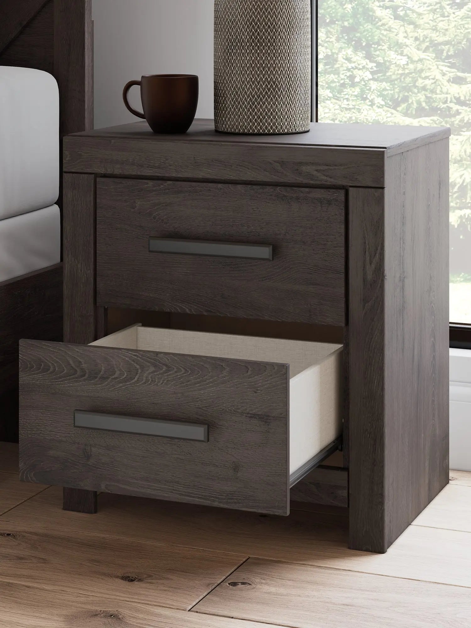 Prendonea Two Drawer Night Stand at Lee Furniture, NC