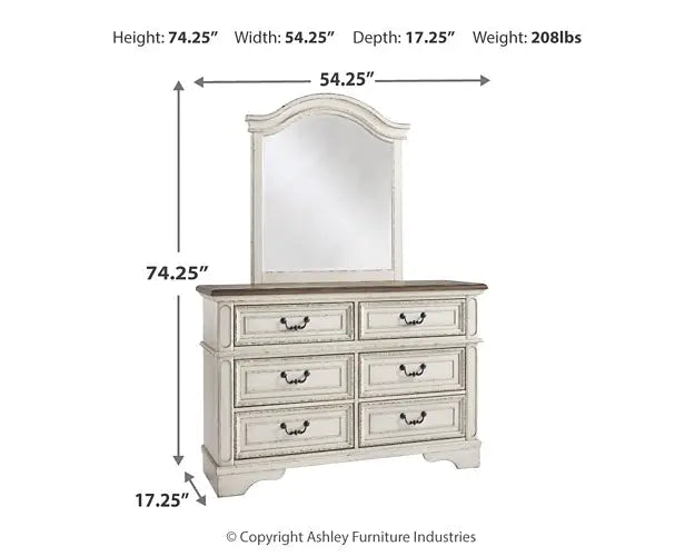Realyn Dresser and Mirror at Lee Furniture, NC
