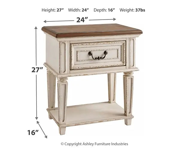 Realyn One Drawer Night Stand at Lee Furniture, NC