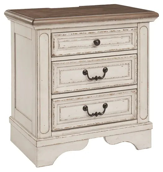 Realyn Three Drawer Night Stand at Lee Furniture, NC
