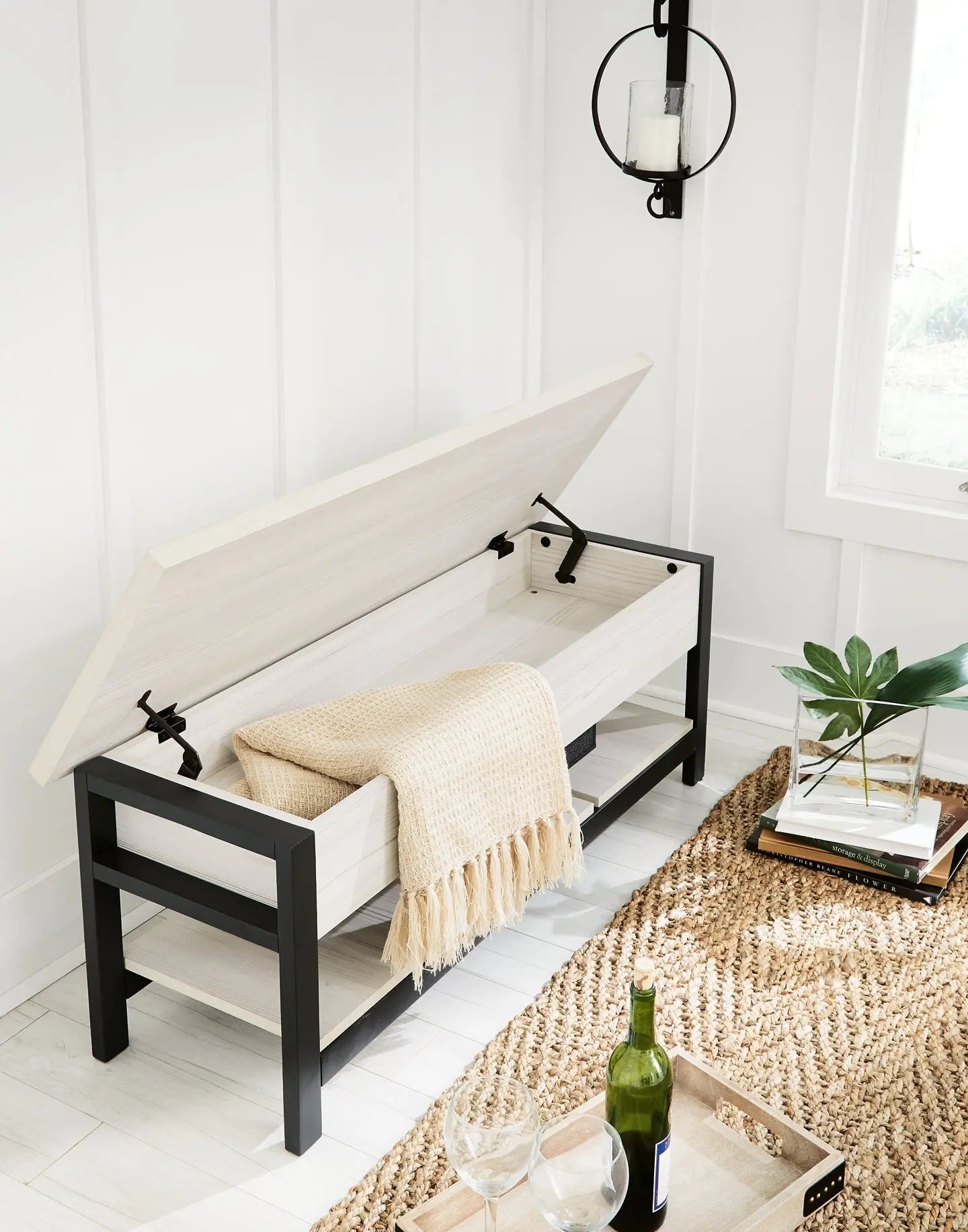Rhyson Storage Bench at Lee Furniture, NC