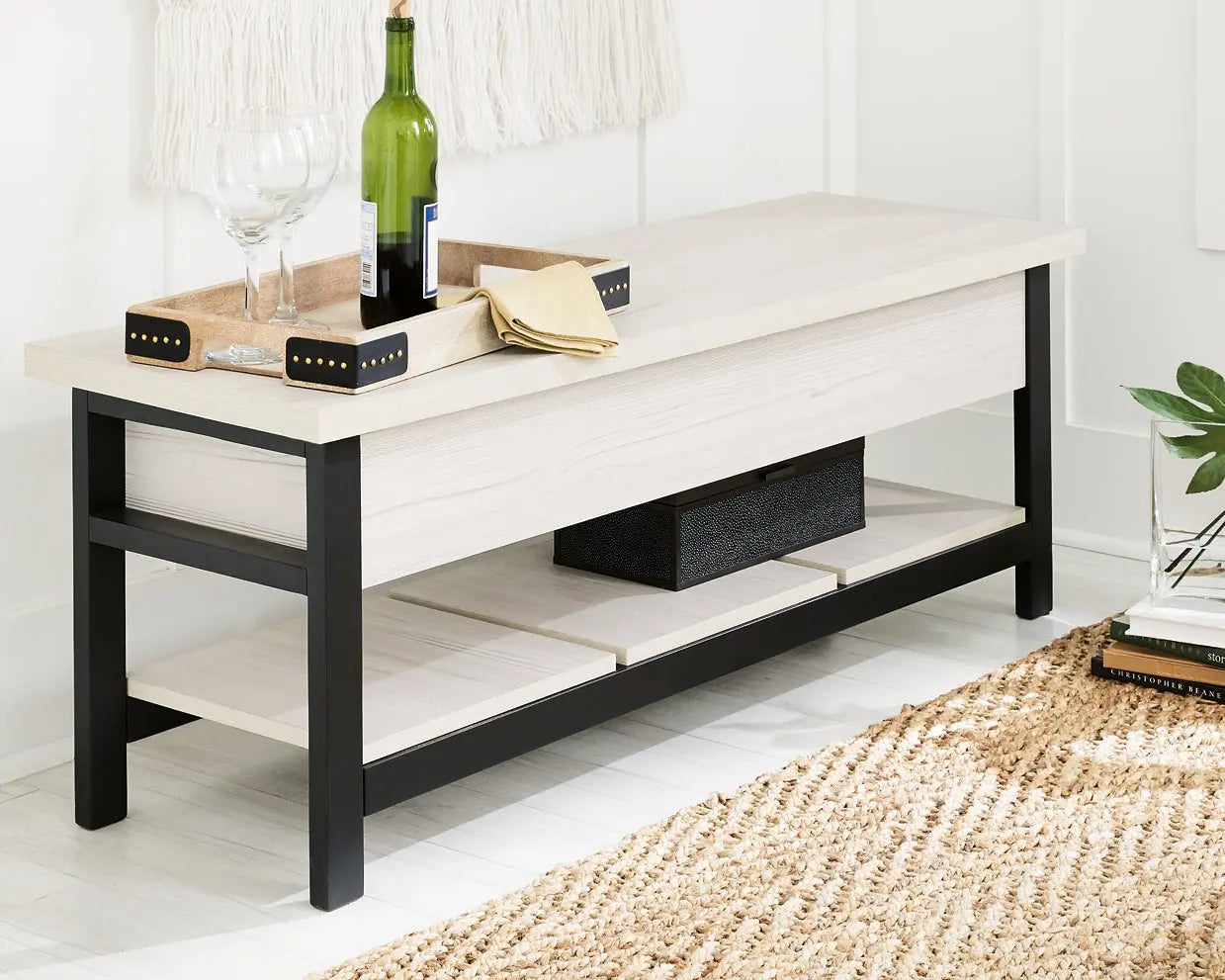Rhyson Storage Bench at Lee Furniture, NC