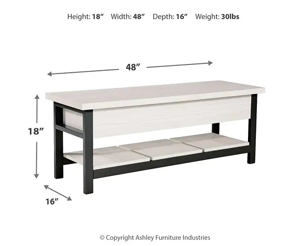 Rhyson Storage Bench at Lee Furniture, NC