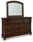 Robbinsdale Dresser and Mirror at Lee Furniture, NC