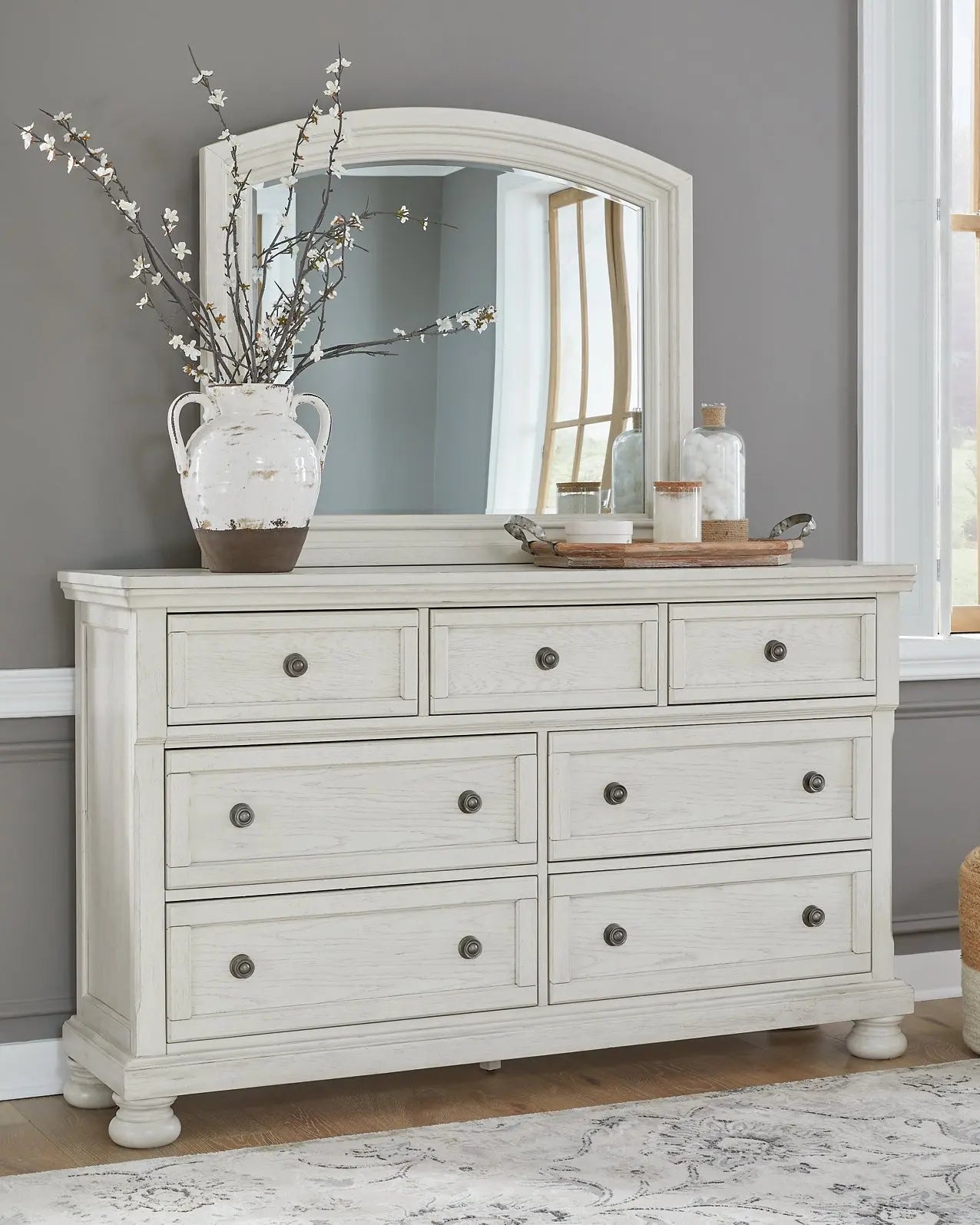 Robbinsdale Dresser and Mirror at Lee Furniture, NC