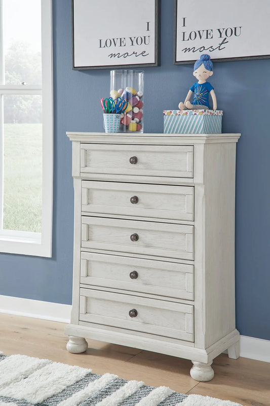 Robbinsdale Five Drawer Chest at Lee Furniture, NC