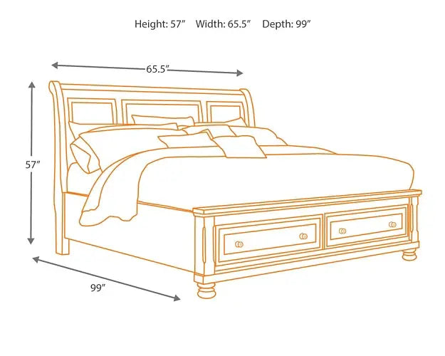 Robbinsdale Sleigh Bed With Storage at Lee Furniture, NC