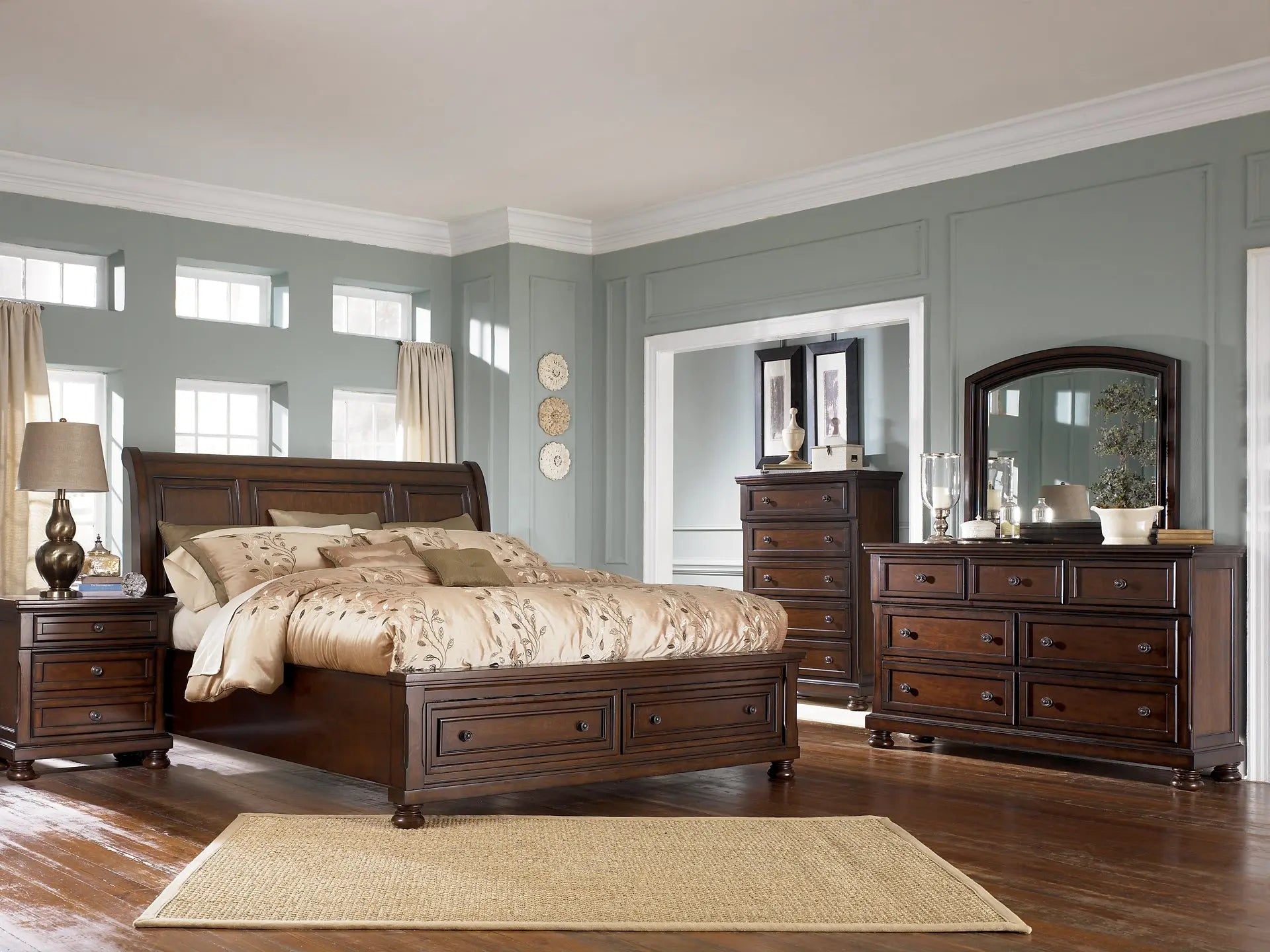 Robbinsdale Sleigh Bed With Storage at Lee Furniture, NC