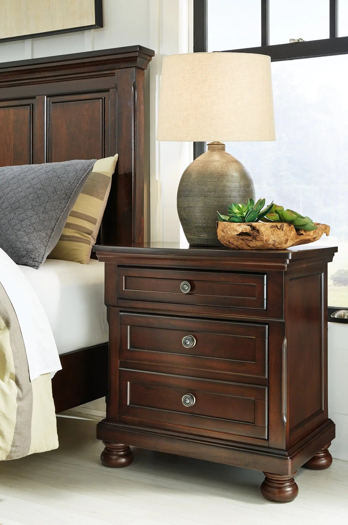 Robbinsdale Two Drawer Night Stand at Lee Furniture, NC