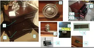 Robbinsdale Two Drawer Night Stand at Lee Furniture, NC