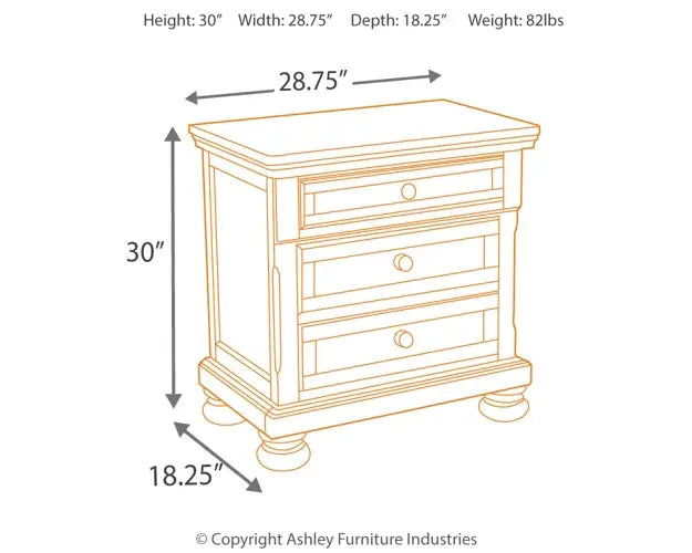 Robbinsdale Two Drawer Night Stand at Lee Furniture, NC
