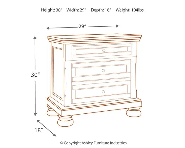 Robbinsdale Two Drawer Night Stand at Lee Furniture, NC