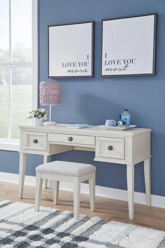 Robbinsdale Vanity/UPH Stool (2/CN) at Lee Furniture, NC