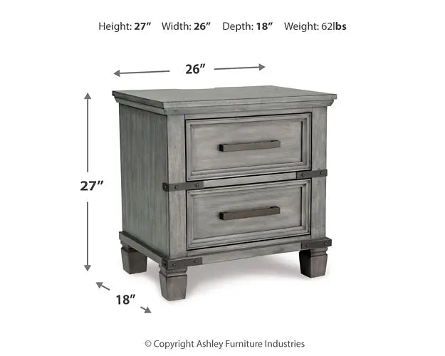Russelyn Two Drawer Night Stand at Lee Furniture, NC