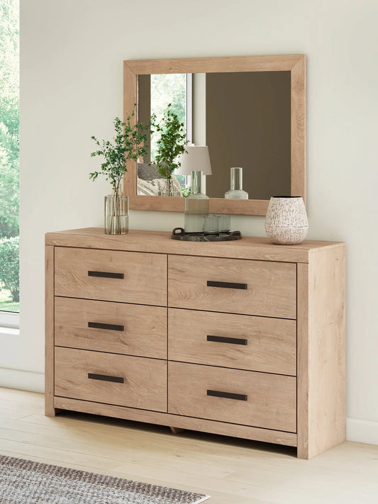 Sanginlane Dresser and Mirror at Lee Furniture, NC