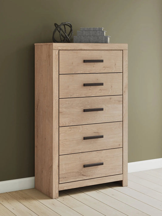 Sanginlane Five Drawer Chest at Lee Furniture, NC