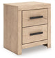 Sanginlane Two Drawer Night Stand at Lee Furniture, NC
