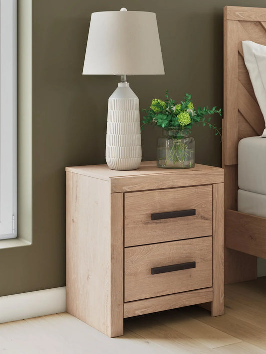 Sanginlane Two Drawer Night Stand at Lee Furniture, NC