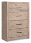 Senniberg King Panel Bed with Mirrored Dresser and Chest at Lee Furniture, NC