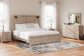 Senniberg King Panel Bed with Mirrored Dresser at Lee Furniture, NC