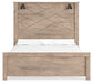 Senniberg Queen Panel Bed with Mirrored Dresser and Nightstand at Lee Furniture, NC