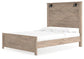 Senniberg Queen Panel Bed with Mirrored Dresser and Nightstand at Lee Furniture, NC