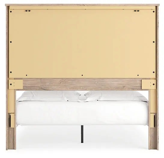 Senniberg Queen Panel Bed with Mirrored Dresser and Nightstand at Lee Furniture, NC